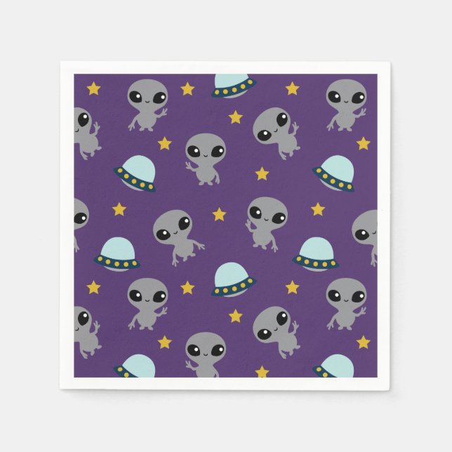 Außerirdischen Napkins Serviette (Vorderseite)