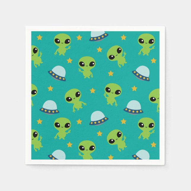 Außerirdischen Napkins Serviette (Vorderseite)