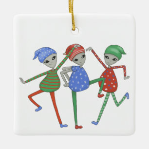 Außerirdischen-Rock für Weihnachten #3 Keramikornament