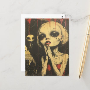 Außerirdischen Scifi Fantasy Postkarte