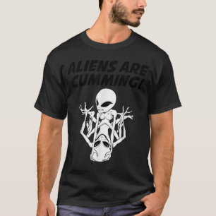 Außerirdischen sind das Cumming Funny Skelett T-Shirt