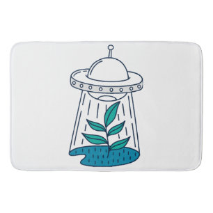 AUSSERIRDISCHEN UFO BADEMATTE