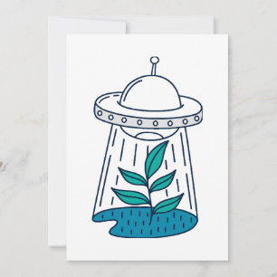 AUSSERIRDISCHEN UFO EINLADUNG