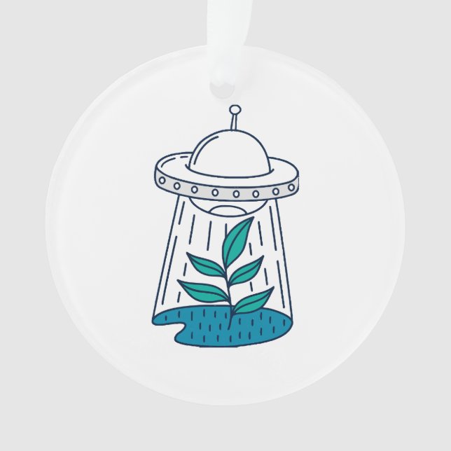 AUSSERIRDISCHEN UFO ORNAMENT (Vorderseite)