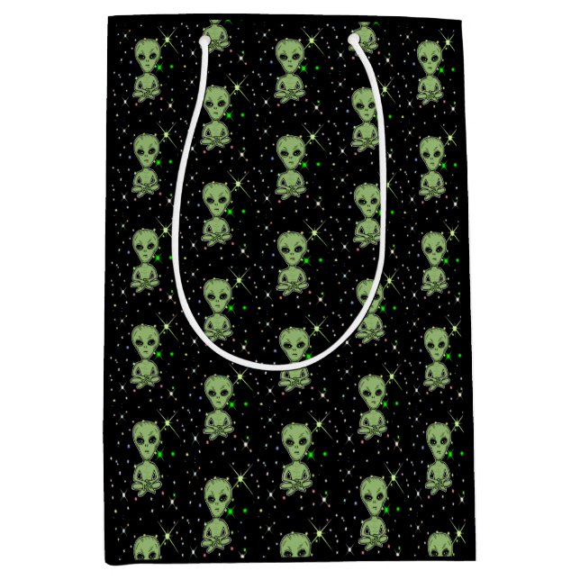 Außerirdischen, UFOs, Ufologie Mittlere Geschenktüte (Vorderseite)