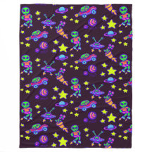 Außerirdischen und Sterne im Weltraum