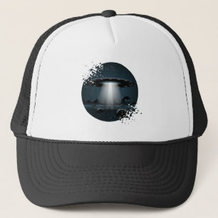 Außerirdischen und UFO Truckerkappe