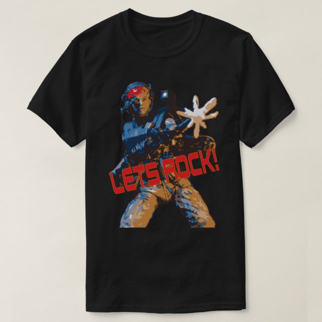 Außerirdischen Vasquez LASSE ROCK! Wesentlicher T  T-Shirt (Design vorne)