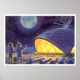 Außerirdischen zur Vintagen Science Fiction auf de Poster