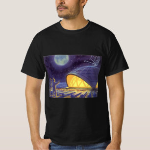 Außerirdischen zur Vintagen Science Fiction auf de T-Shirt