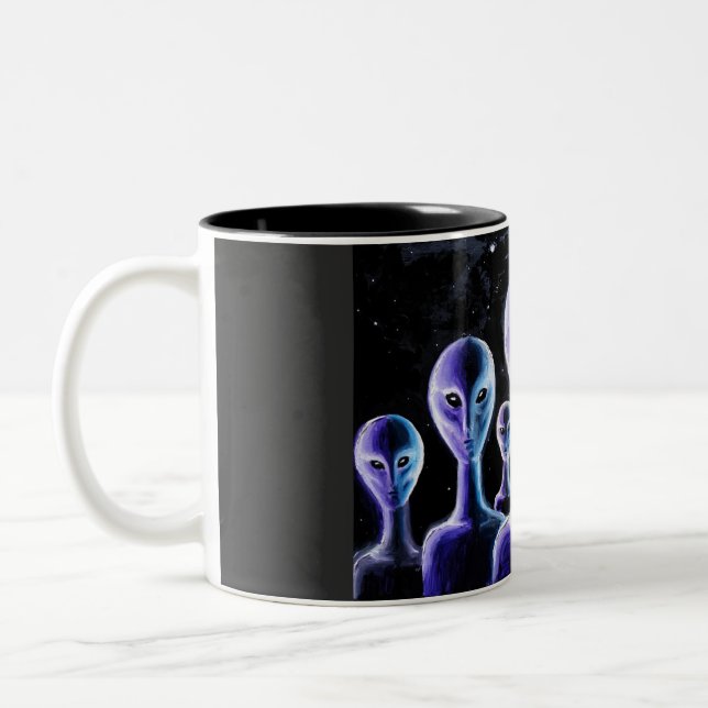 Außerirdischen Zweifarbige Tasse (Links)
