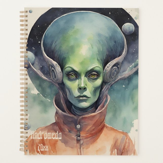 Außerirdischer Alien Planer (Vorderseite)
