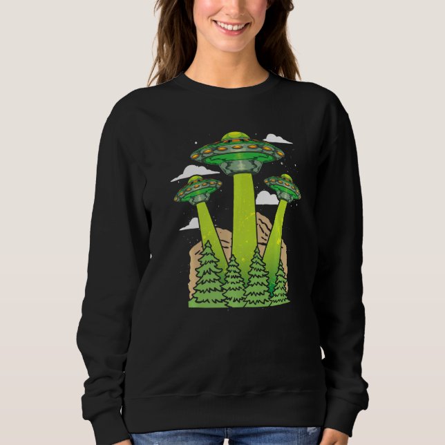 Außerirdischer Gläubiger Science-Fiction Außerirdi Sweatshirt (Vorderseite)