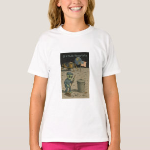 Ausserirdischer Hausmeister räumt nach Mond-Touris T-Shirt