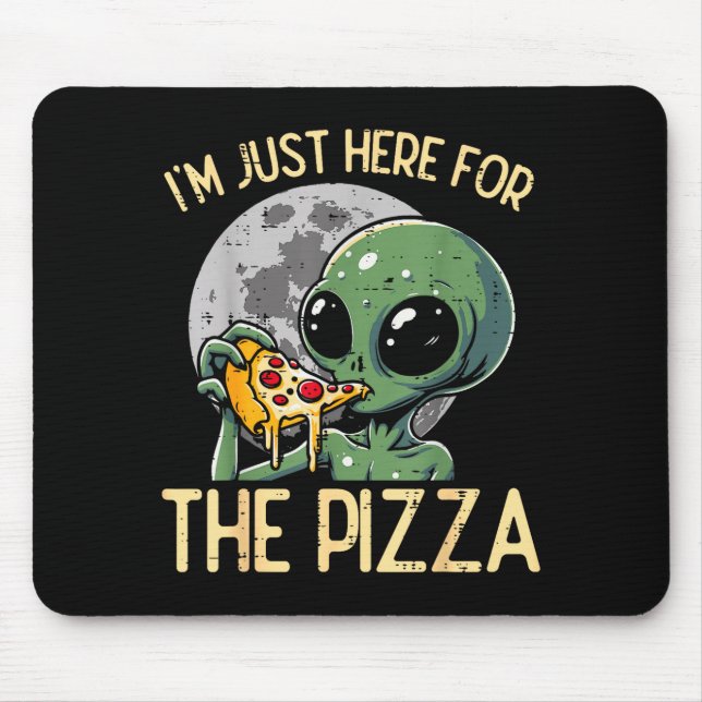 Außerirdischer Ich bin nur hier für Zza Lustiger L Mousepad (Vorne)