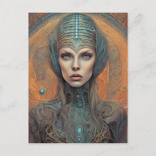 Außerirdischer Postkarte