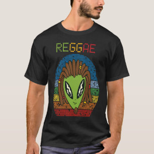 Außerirdischer Reggae Retro Jamaika Rasta Souvenir T-Shirt