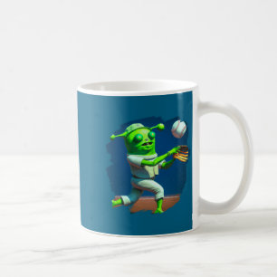 Außerirdischer spielt Baseball Außerirdische Baseb Kaffeetasse