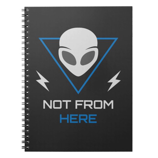Außerirdischer UFO Sci-Fi Außenseiter Notizblock (Vorderseite)