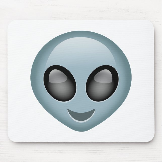 Außerirdisches alien Emoji Mousepad (Vorne)