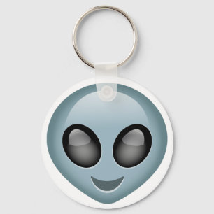 Außerirdisches alien Emoji Schlüsselanhänger