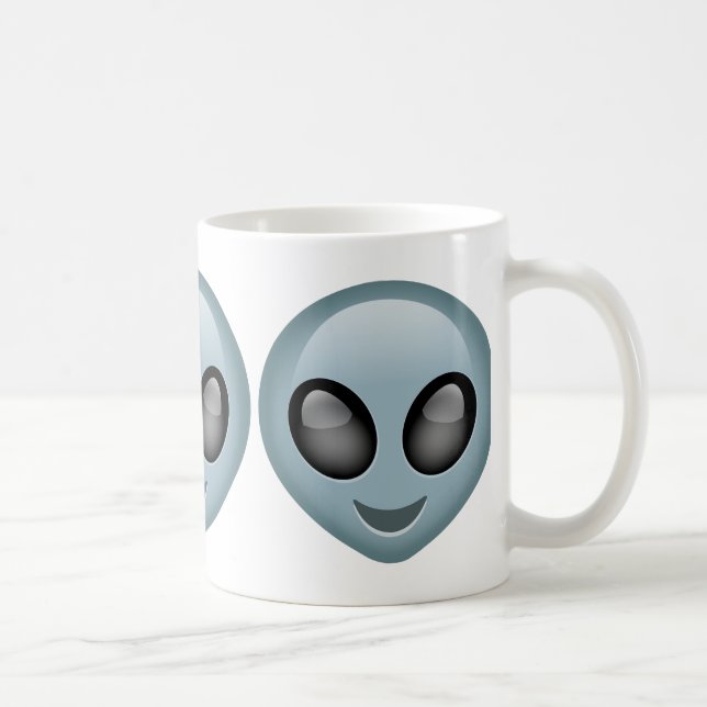 Außerirdisches alien Emoji Tasse (Rechts)