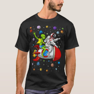 Ausserirdisches Astronauten-Raketen-Abenteuer T-Shirt