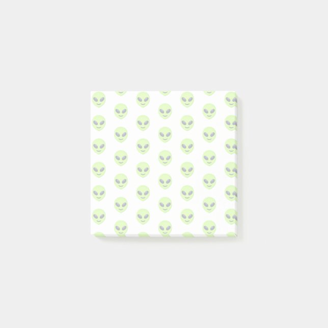 Außerirdisches Emoji-Gesicht Post-it Klebezettel (Vorderseite)