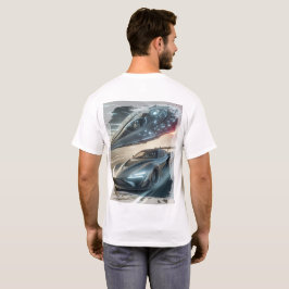 Außerirdisches Neon-Drift-Emblem T-Shirt