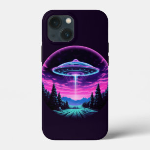 Außerirdisches Raumschiff Retro Futuristisch Case-Mate iPhone Hülle