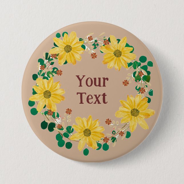 Äußern Sie Ihren Stil mit floraler Kleider Lapel P Button (Vorderseite)