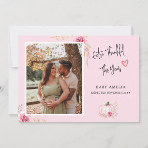 außerordentlich dankbar   Fall Baby Ankündigung