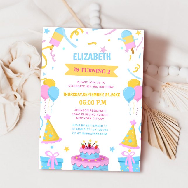 außerordentlich niedlicher Kindergeburtstag Einladung (Von Creator hochgeladen)