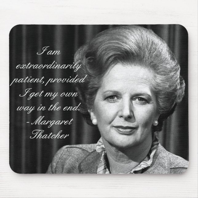 Außerordentlich Patient - Frau Thatcher Mousepad (Vorne)