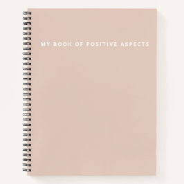 Äußerst Minimalistische positive Aspekte rosa Notizbuch