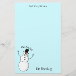 Äußerst unhöflicher Schneemann Briefpapier