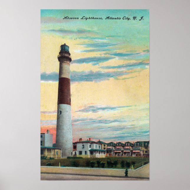 Aussicht auf Absecon LighthouseAtlantic City, NJ Poster (Vorne)