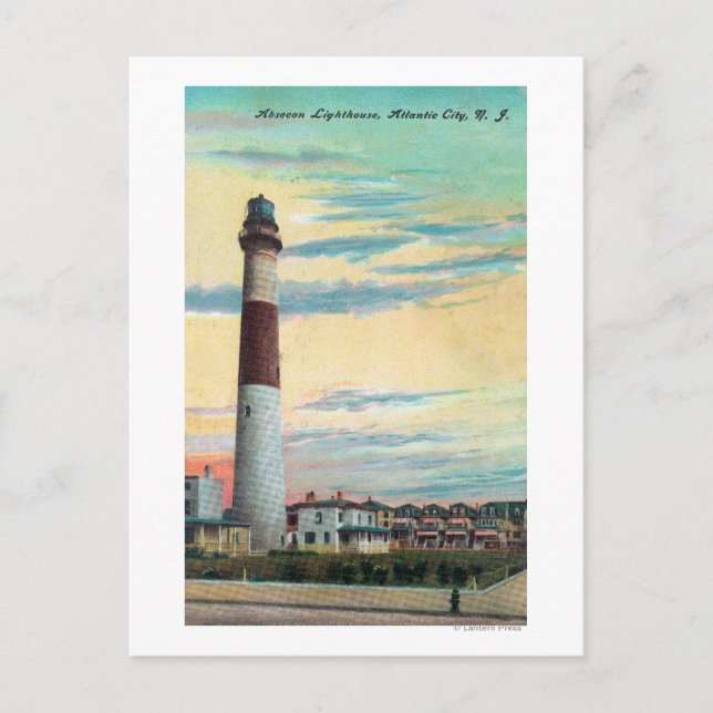 Aussicht auf Absecon LighthouseAtlantic City, NJ Postkarte (Vorderseite)