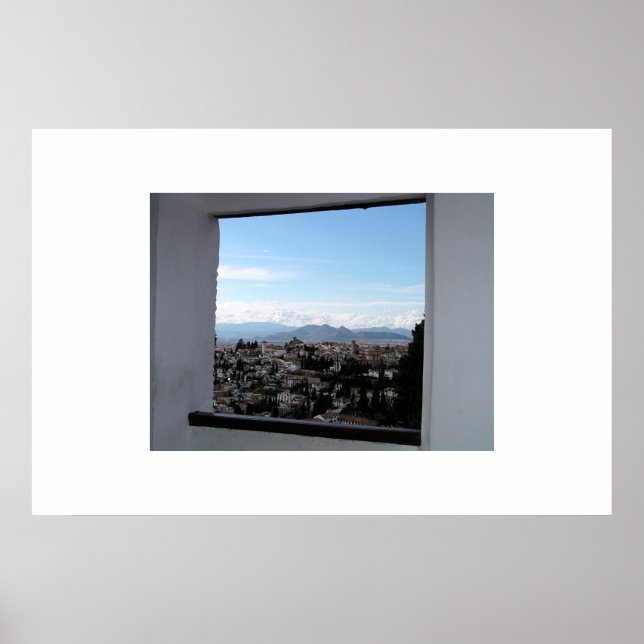 Aussicht auf Alhambra Poster (Vorne)