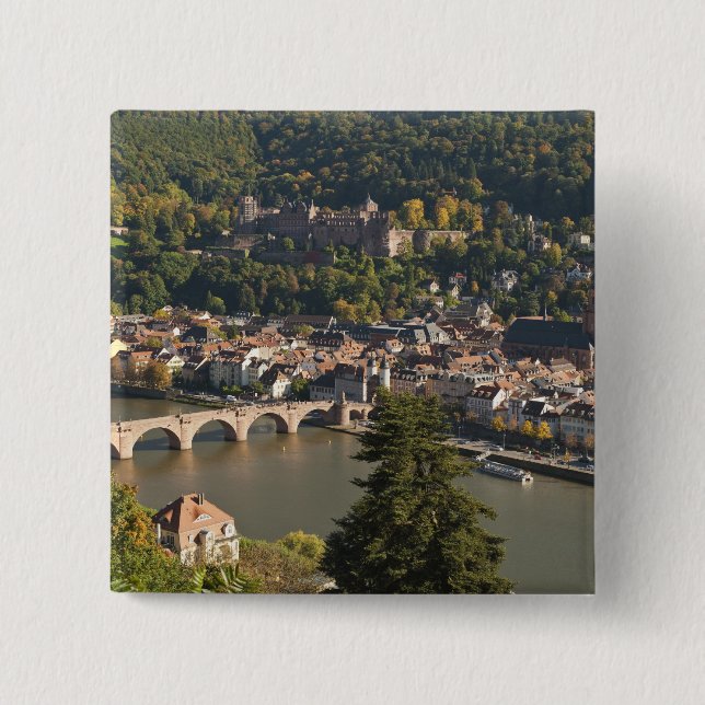 Aussicht auf Alte Brucke oder Alte Brücke Button (Vorderseite)