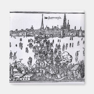 Aussicht auf Antwerpen Magnet