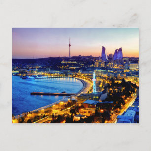 Aussicht auf Baku Postkarte