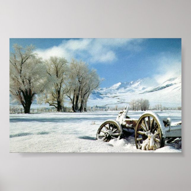 Aussicht auf Berge Poster (Vorne)