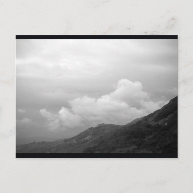 Aussicht auf Berge Postkarte (Vorderseite)