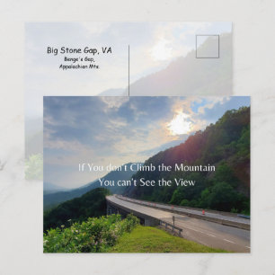 Aussicht auf Berge Postkarte