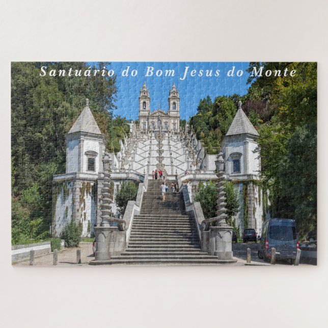 Aussicht auf Bom Jesus do Monte. Puzzle (Horizontal)