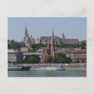 Aussicht auf Buda über die Donau, Budapest Postkarte