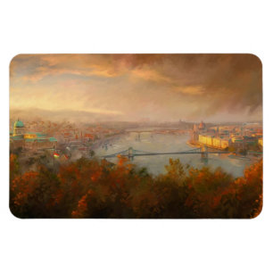 Aussicht auf Budapest Magnet