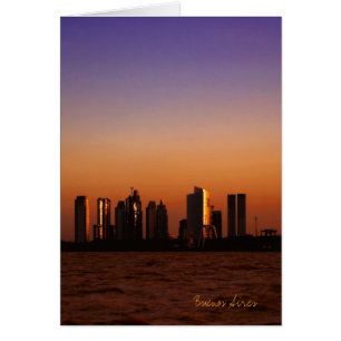 Aussicht auf Buenos Aires bei Sonnenuntergang