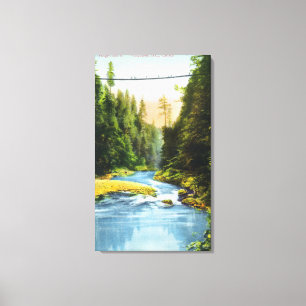 Aussicht auf Capilano Hängebrücke # 2 Leinwanddruck